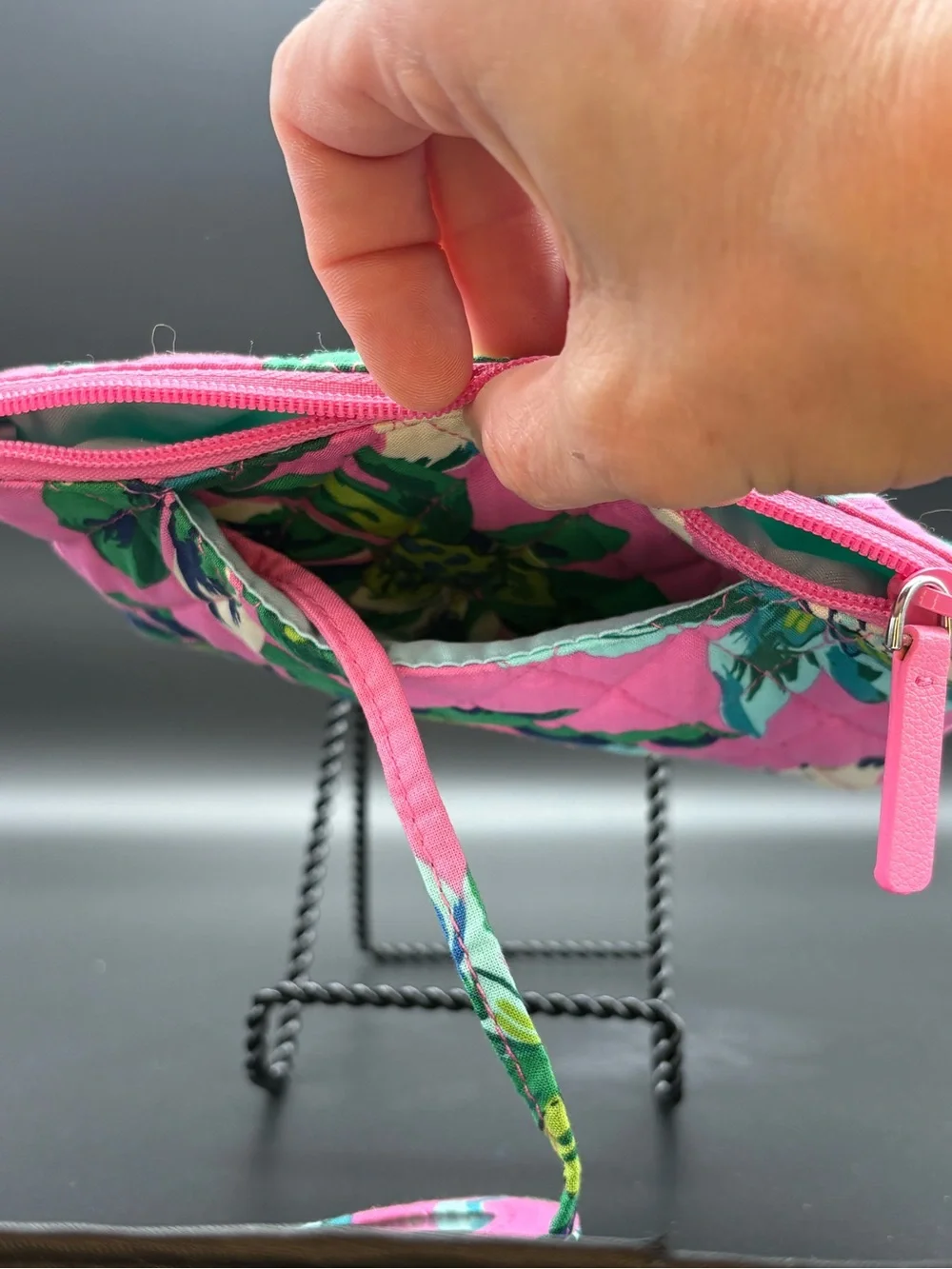 Vera Bradley quilted cosmetic